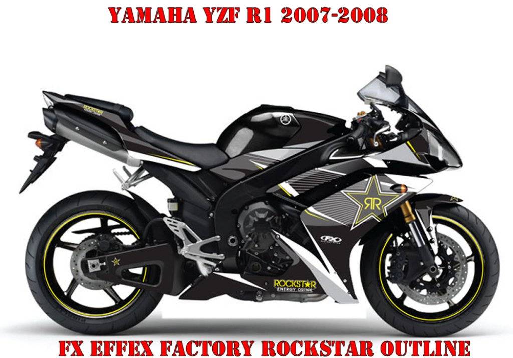 Rockstar Outline für Yamaha YZF R1 2007-2008